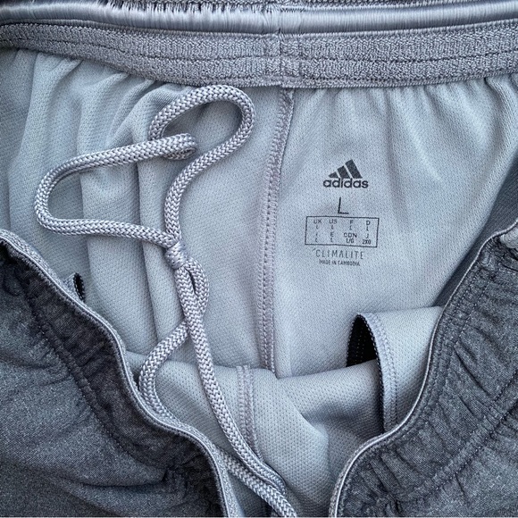 Adidas Men’s Gray Stripped Sweatpants Joggers Pants Size Large BRAND NEW W/O Tag - Picture 3 of 9